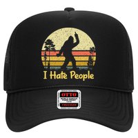 Retro Camping Bigfoot Sasquatch Middle Hat