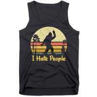 Retro Camping Bigfoot Sasquatch Middle Tank Top