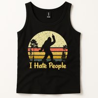Retro Camping Bigfoot Sasquatch Middle Tank Top