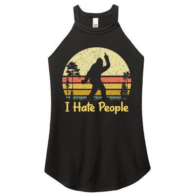 Retro Camping Bigfoot Sasquatch Middle Women's Perfect Tri Rocker Tank