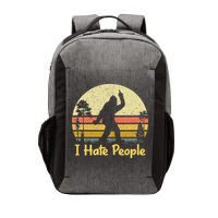 Retro Camping Bigfoot Sasquatch Middle Vector Backpack
