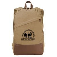 Raising Cattle Builds Character Working Them Builds Cotton Canvas Backpack