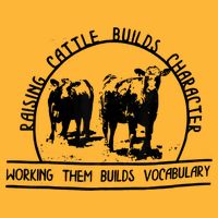 Raising Cattle Builds Character Working Them Builds Pom Pom 12in Knit Beanie