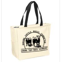Raising Cattle Builds Character Working Them Builds Zip Tote Bag
