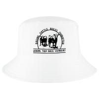 Raising Cattle Builds Character Working Them Builds Cool Comfort Performance Bucket Hat