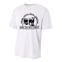 Raising Cattle Builds Character Working Them Builds Performance Sprint T-Shirt