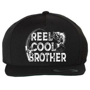 Reel Cool Brother Fisherman Valentine Fathers Day Christmas Wool Snapback Cap