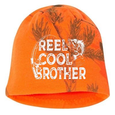 Reel Cool Brother Fisherman Valentine Fathers Day Christmas Kati - Camo Knit Beanie