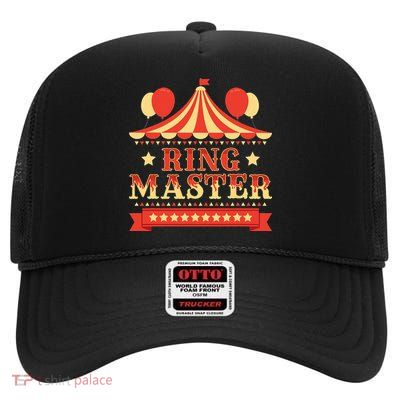 Ringmaster  Circus Birthday Party Circus Costume High Crown Mesh Back Trucker Hat