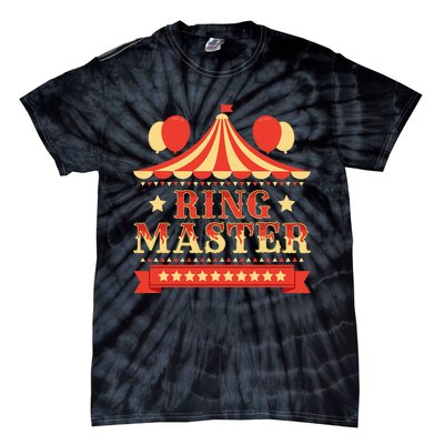 Ringmaster  Circus Birthday Party Circus Costume Tie-Dye T-Shirt