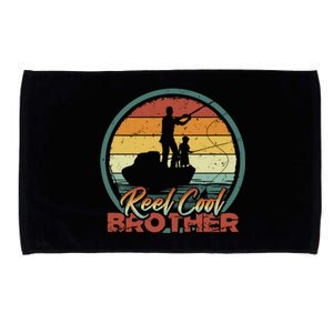 Reel Cool Brother Gift Retro Fishing Family Gift Microfiber Hand Towel