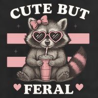 Raccoon Cute But Feral Funny Animal Adult Drive Performance Visor
