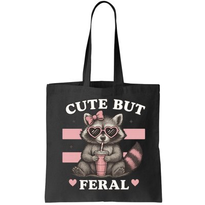Raccoon Cute But Feral Funny Animal Bag