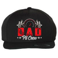 Race Car Birthday Party Racing Family Dad Pit Crew Wool Snapback Cap