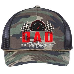 Race Car Birthday Party Racing Family Dad Pit Crew Retro Rope Trucker Hat Cap