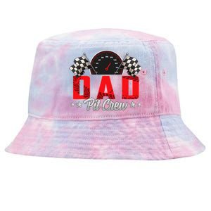 Race Car Birthday Party Racing Family Dad Pit Crew Tie-Dyed Bucket Hat