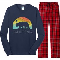 Retro California Bear Vintage Beach Cali Pride Surf 70s 80s Long Sleeve Pajama Set