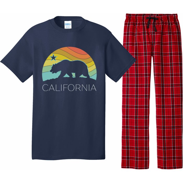 Retro California Bear Vintage Beach Cali Pride Surf 70s 80s Pajama Set