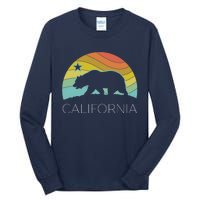 Retro California Bear Vintage Beach Cali Pride Surf 70s 80s Tall Long Sleeve T-Shirt