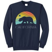 Retro California Bear Vintage Beach Cali Pride Surf 70s 80s Tall Sweatshirt