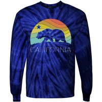 Retro California Bear Vintage Beach Cali Pride Surf 70s 80s Tie-Dye Long Sleeve Shirt