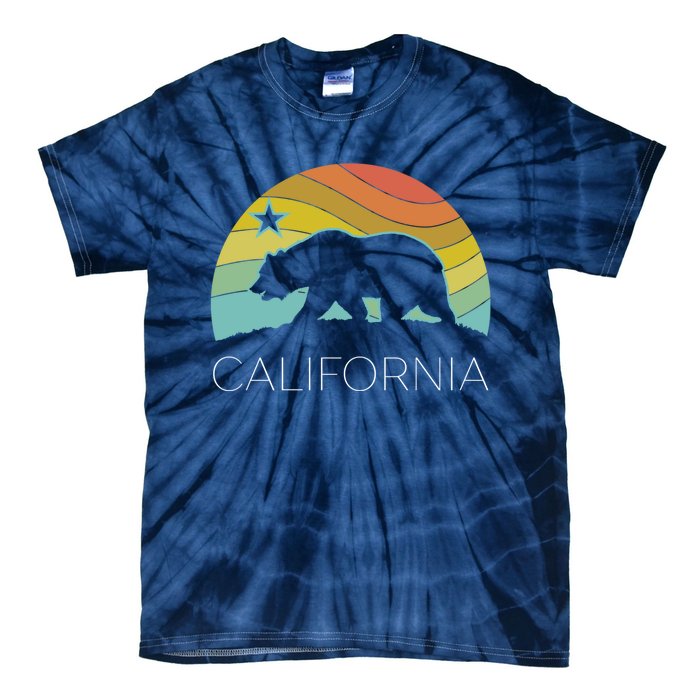 Retro California Bear Vintage Beach Cali Pride Surf 70s 80s Tie-Dye T-Shirt