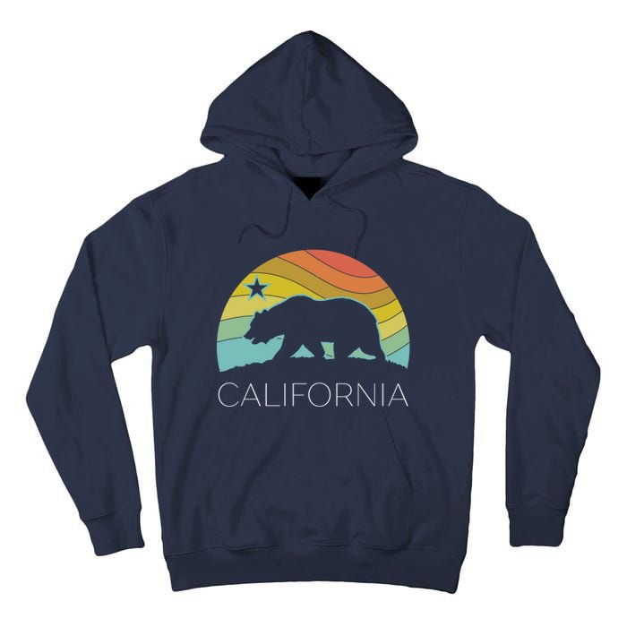 Retro California Bear Vintage Beach Cali Pride Surf 70s 80s Tall Hoodie