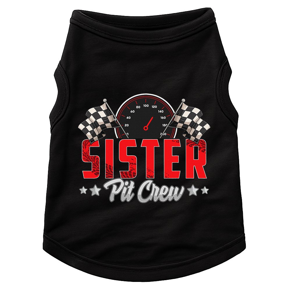 Race Car Birthday Party Racing Family Sister Pit Crew Doggie Tank