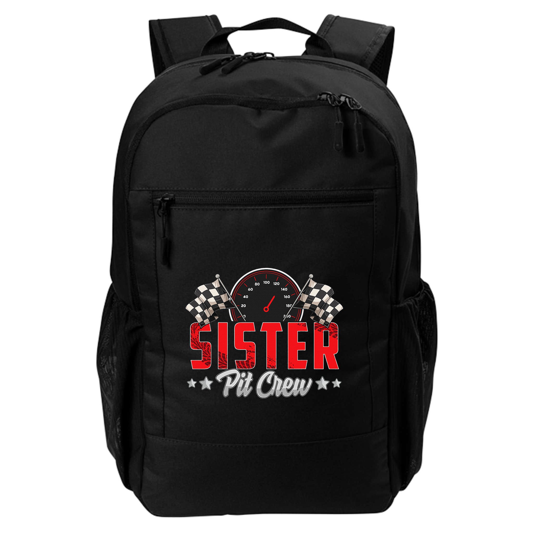 Race Car Birthday Party Racing Family Sister Pit Crew Backpack