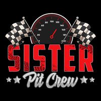 Race Car Birthday Party Racing Family Sister Pit Crew 16 in Basic Backpack