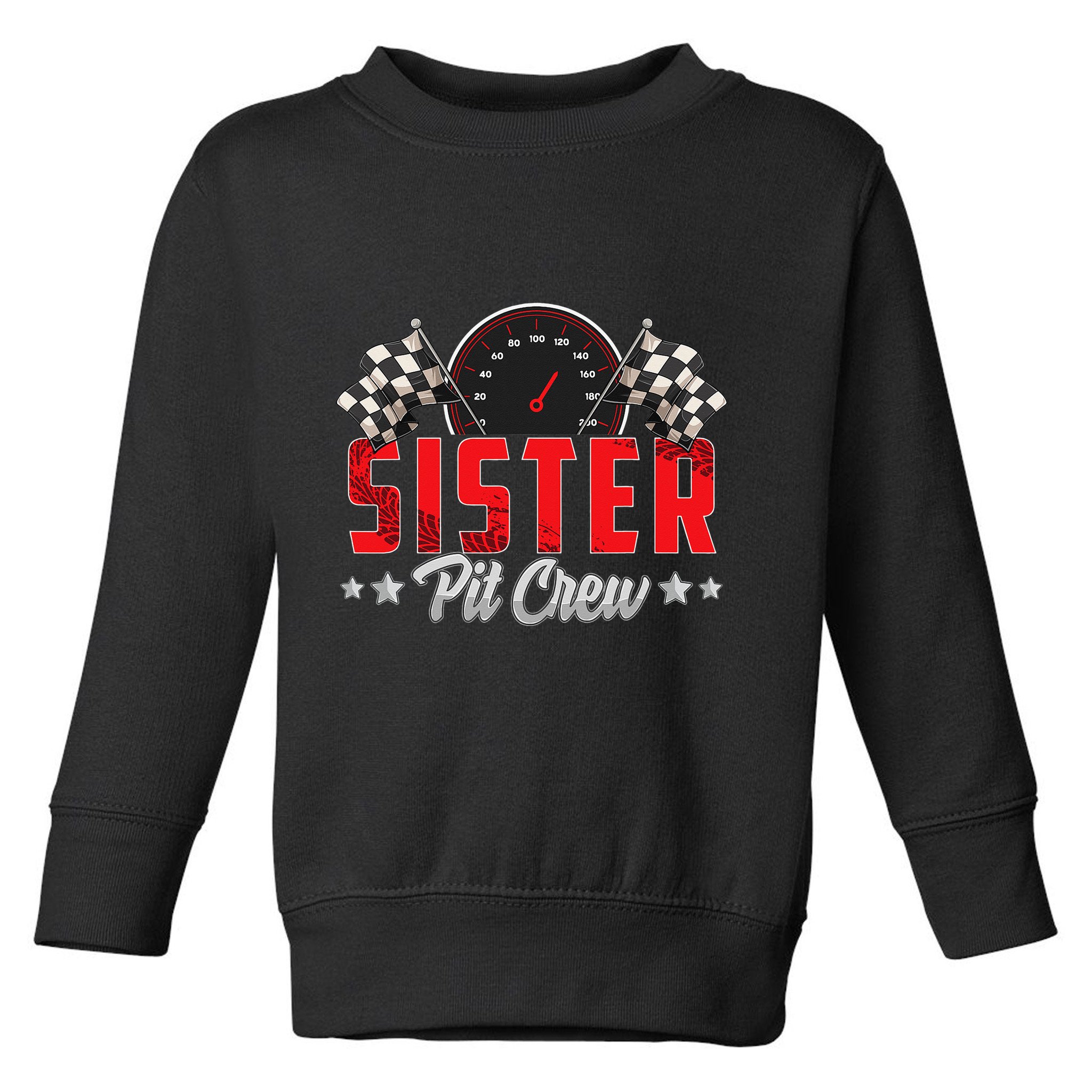Race Car Birthday Party Racing Family Sister Pit Crew Toddler Sweatshirt