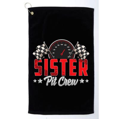 Race Car Birthday Party Racing Family Sister Pit Crew Golf Towel