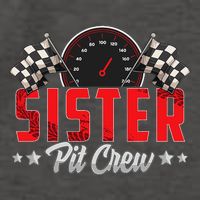 Race Car Birthday Party Racing Family Sister Pit Crew Vector Backpack