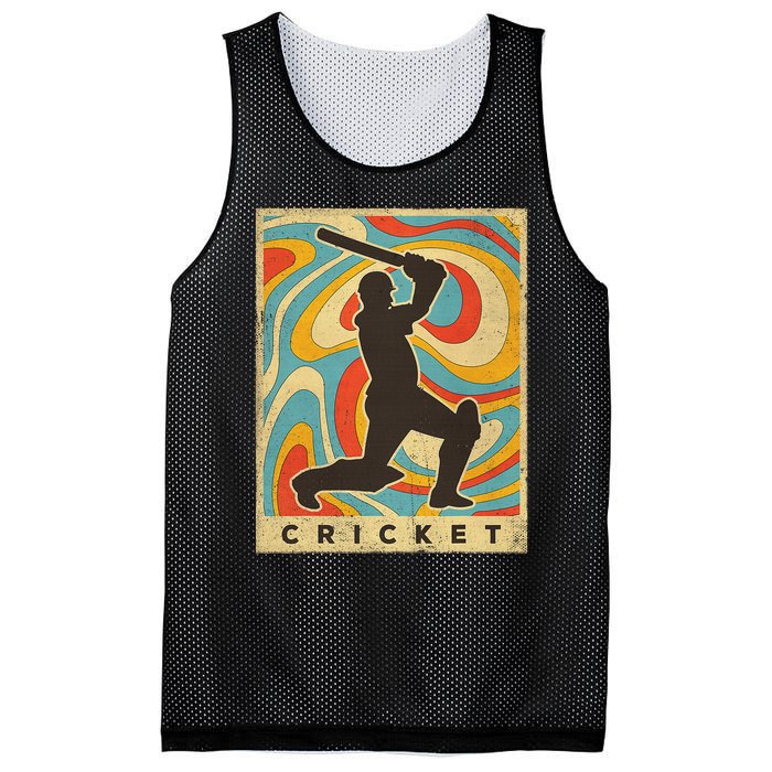 Retro Cricket Batsman Player Club Umpire Vintage Bowler Mesh Reversible Basketball Jersey Tank