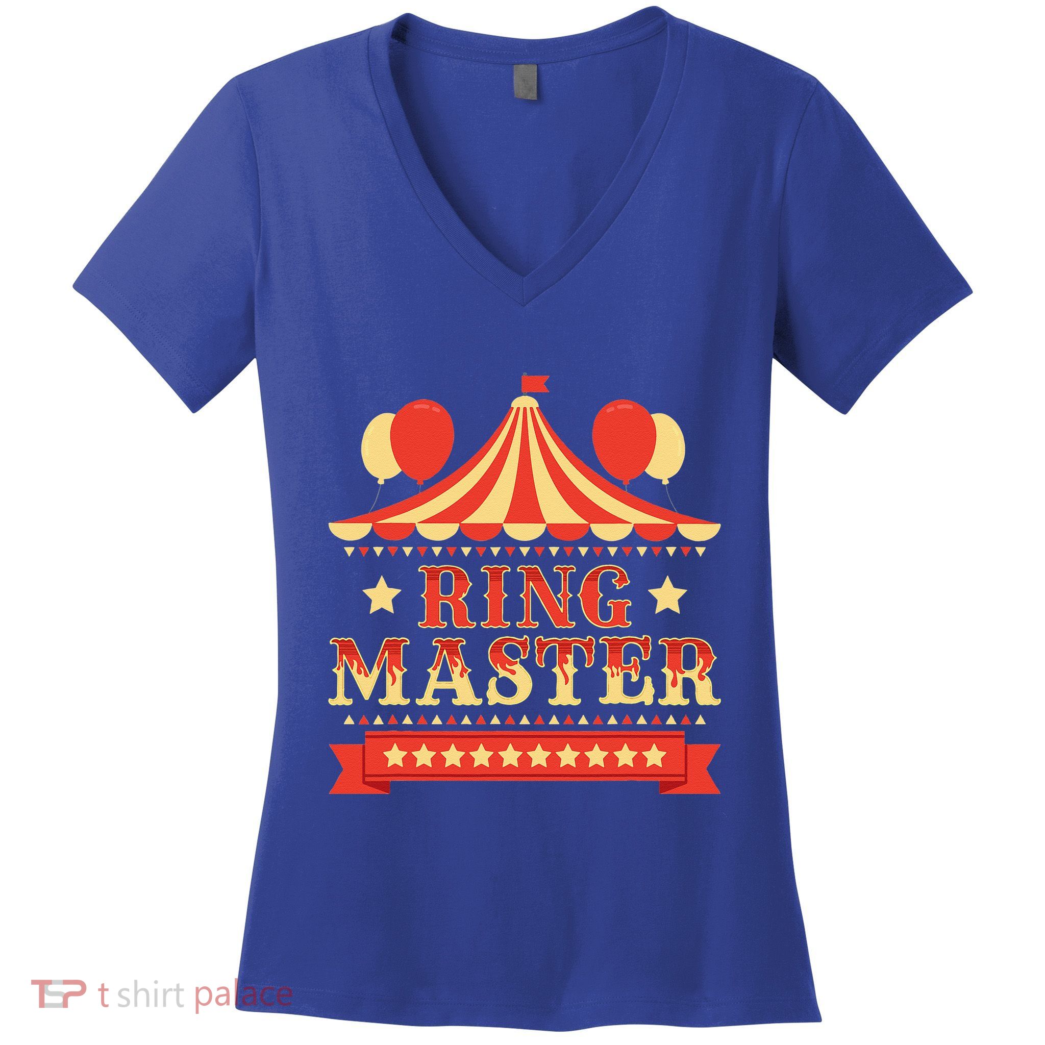 Ringmaster Circus Birthday Party Circus Costume Women's V-Neck T-Shirt