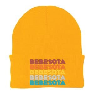 Retro Color Bebesota Knit Cap Winter Beanie