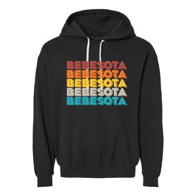 Retro Color Bebesota Garment-Dyed Fleece Hoodie