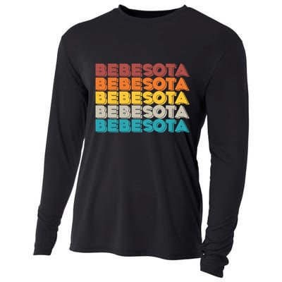 Retro Color Bebesota Cooling Performance Long Sleeve Crew