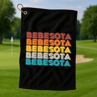 Retro Color Bebesota Golf Towel
