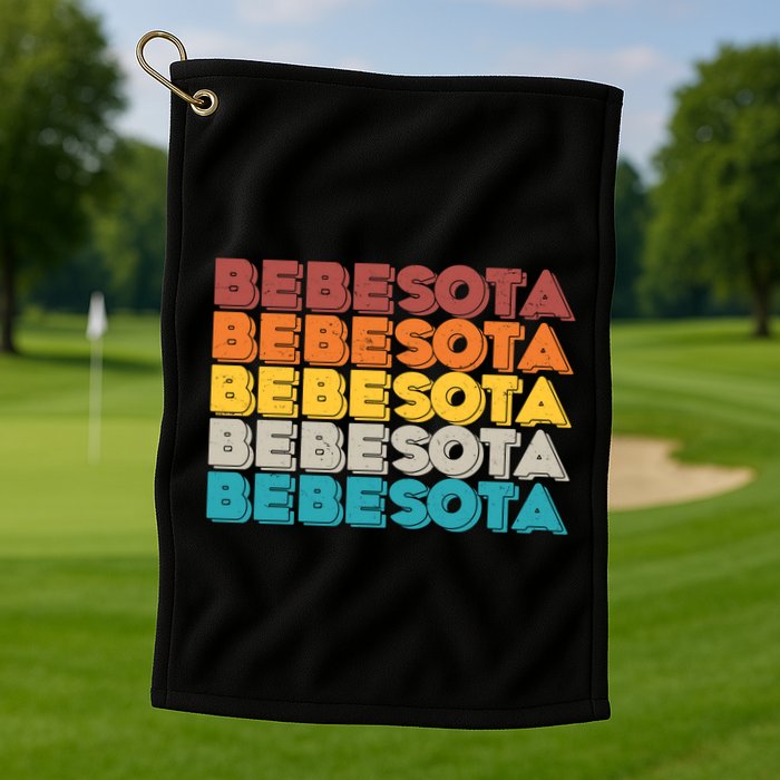 Retro Color Bebesota Golf Towel