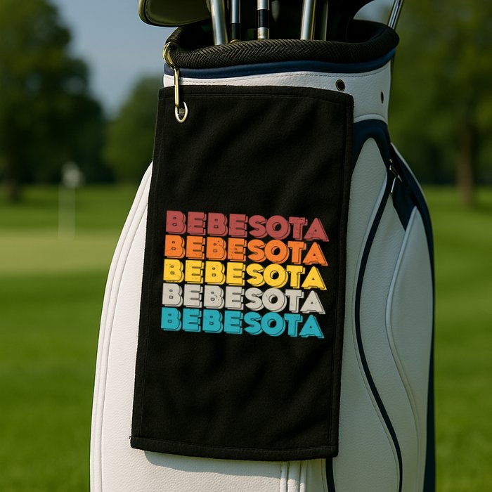 Retro Color Bebesota Golf Towel