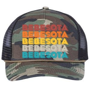 Retro Color Bebesota Retro Rope Trucker Hat Cap