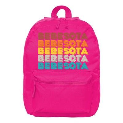 Retro Color Bebesota 16 in Basic Backpack