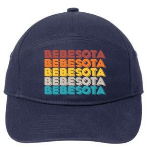 Retro Color Bebesota 7-Panel Snapback Hat