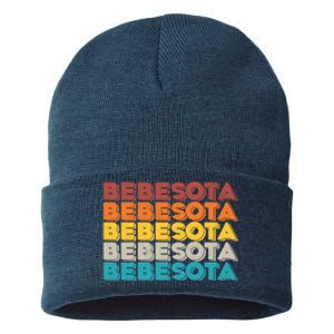 Retro Color Bebesota Sustainable Knit Beanie