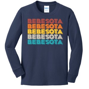 Retro Color Bebesota Kids Long Sleeve Shirt