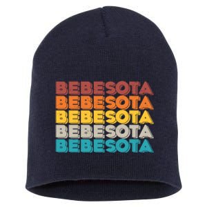 Retro Color Bebesota Short Acrylic Beanie