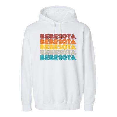 Retro Color Bebesota Garment-Dyed Fleece Hoodie