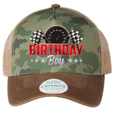 Race Car Birthday Party Racing Family Birthday Boy Pit Crew Legacy Tie Dye Trucker Hat