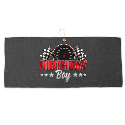 Race Car Birthday Party Racing Family Birthday Boy Pit Crew Large Microfiber Waffle Golf Towel